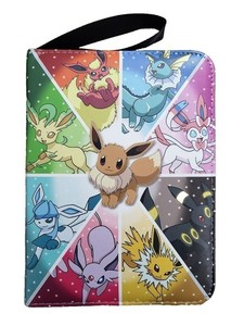 pokemon card book ebay RARE NINTENDO POKEMON CARD 9 POCKET 3 RING ZIPPER BINDER ALBUM BOOK HOLDER  BLUE