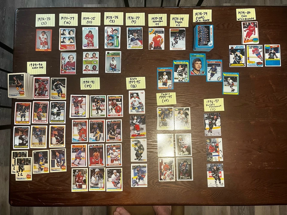 Lot of 400 Topps NHL Hockey Cards from 1970's 80's and 90's - Image 3 of 3