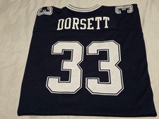Mitchell & Ness Tony Dorsett 33 Sewn 1977 Throwback Dallas Cowboys Jersey SZ 54