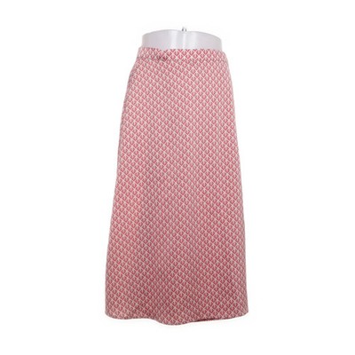 H&M, Wickelrock, Größe: 38, Beige/Rot, Elasthan/Polyester, Satin, Damen #DRJ