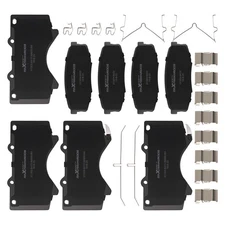 Front & Rear Ceramic Brake Pads Kit for Toyota Tundra 2007-2021 D1303 D1304