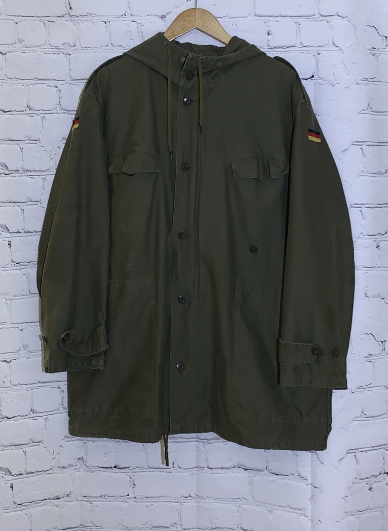 Vintage Jacket German Army Military Parka Jeans Express 1989 Gr. 9