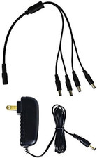 Security Camera Power Adapter with 4-Way Power Splitter