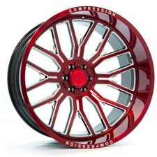 24x14 Axe AX6.2 Candy Red Wheels 6x135/6x5.5 (-76mm) Set of 4