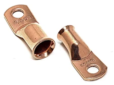 10 Pcs WNI 1/0 Gauge X 5/16 Pure Copper Battery Welding Cable Lug Connector Ring