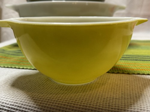 PYREX Vintage Verde Green Floral Square Cinderella complete set 441-444 (b) - Picture 3 of 16
