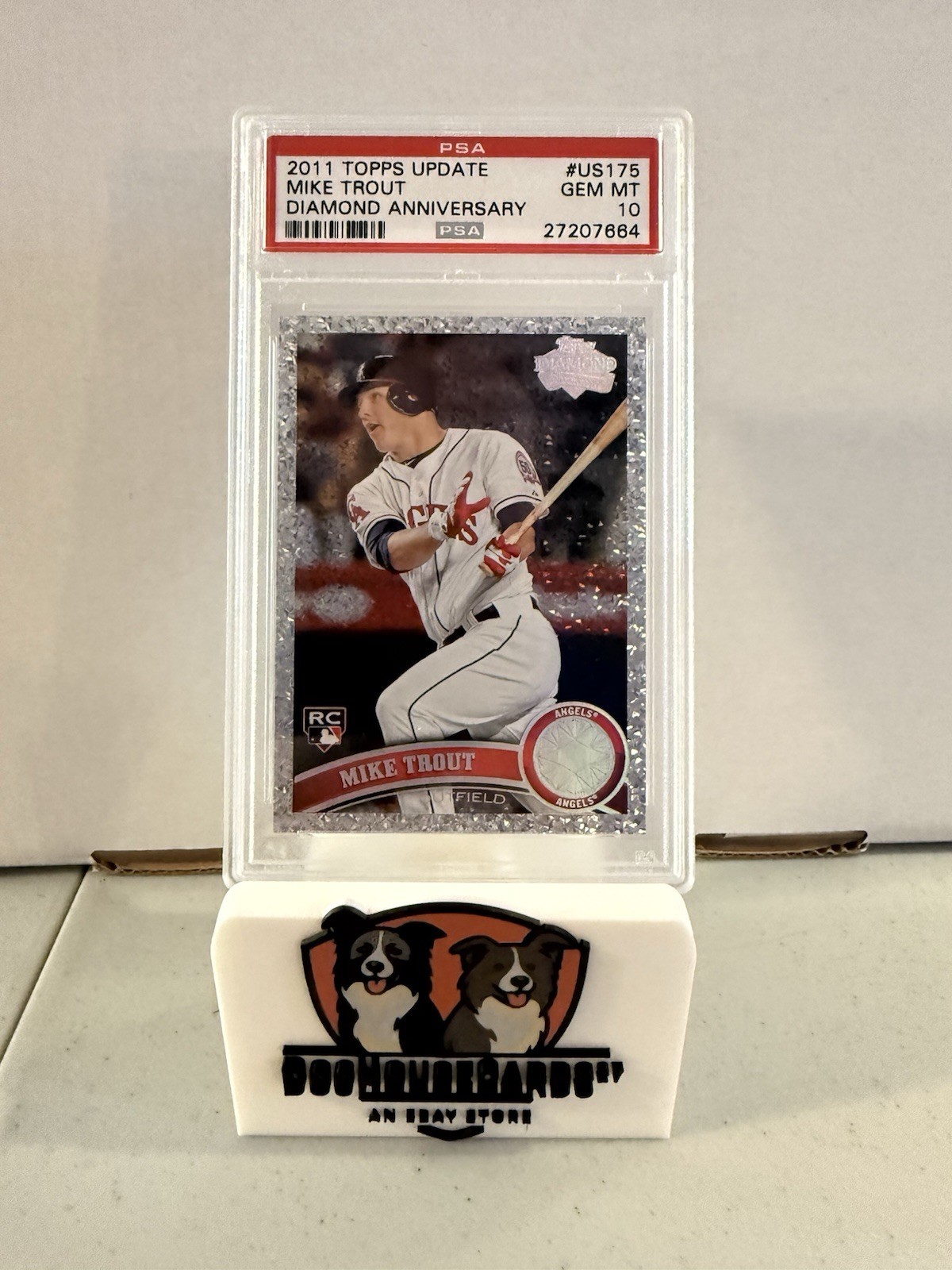 2011 TOPPS UPDATE DIAMOND ANNIVERSARY #US175 MIKE TROUT ROOKIE RC PSA 10
