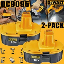 2 PACK 18V Battery For Dewalt 18 VOLT XRP DC9096 DC9098 Ni-MH DC9099 NEW