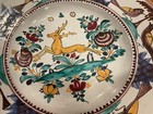 Herman Landsfeld Modra Slov Keramika Signed Pottery 11-1/4” Czech Folk Art Bowl — photo 7