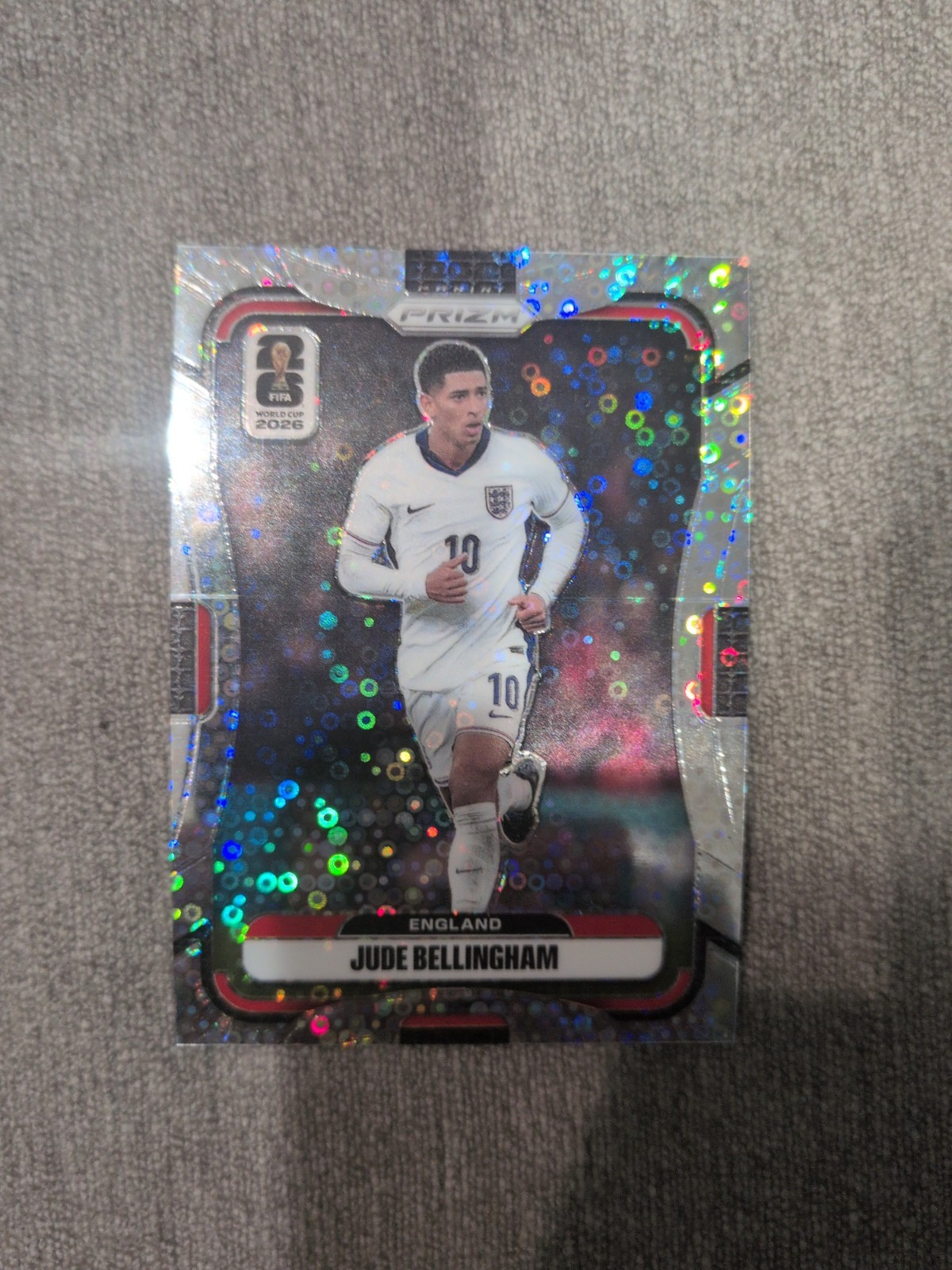 Jude Bellingham 2026 World Cup Prizm Silver Disco Prizm England SP