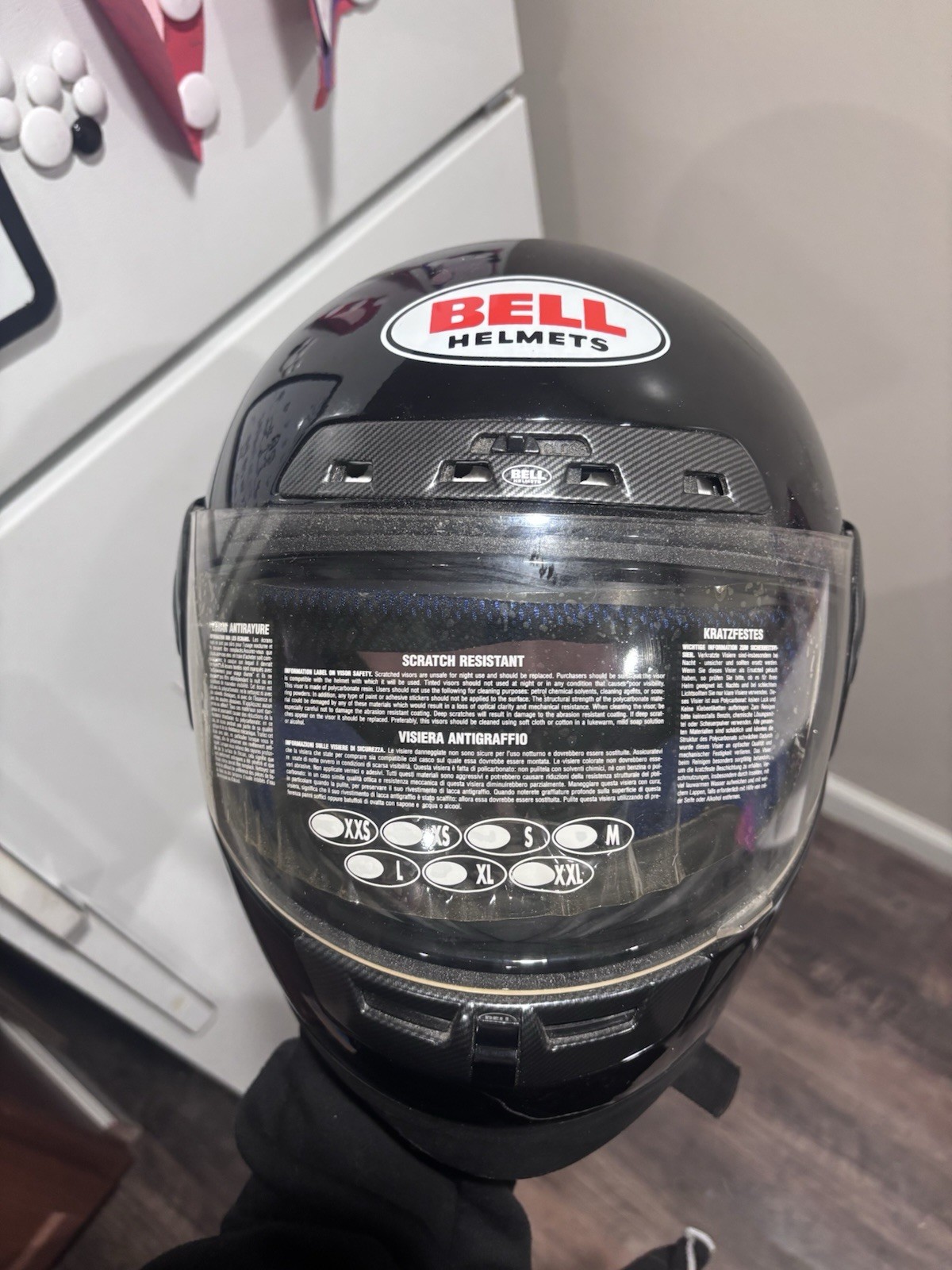 FULL FACE BELL MOTORCYCLE HELMET , BLACK , SIZE S , SMALL, BRAND NEW NEVER WORN 