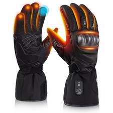 Heated Gloves for Men Women Heated Motorcycle Glove Electric Waterproof Heati...