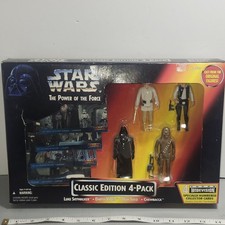 1995 Star Wars Power Of The Force Classic Edition 4-Pack Kenner Topps Cards