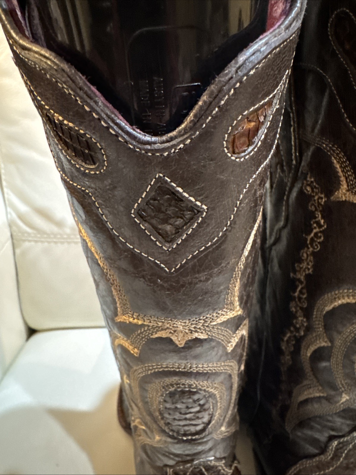 Cuadra Python Leather Boots, 7.5 US EXCELLENT CON… - image 17