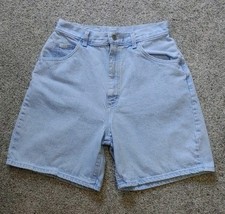 Vintage Lee High Rise Mom Jean Shorts Light Wash Women Size 12 Long Rockabilly