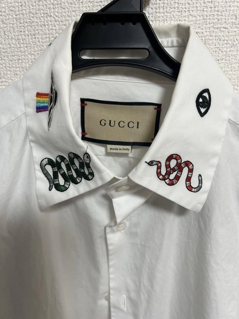 Chemise blanche brodée GUCCI 3915 1/2 #PF9FTK