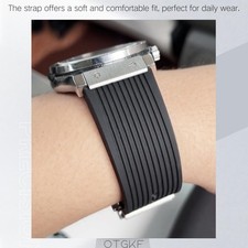 Soft Elastic Breathable Silicone Watch Band fits Daily Wear, Fits Hublot Watches