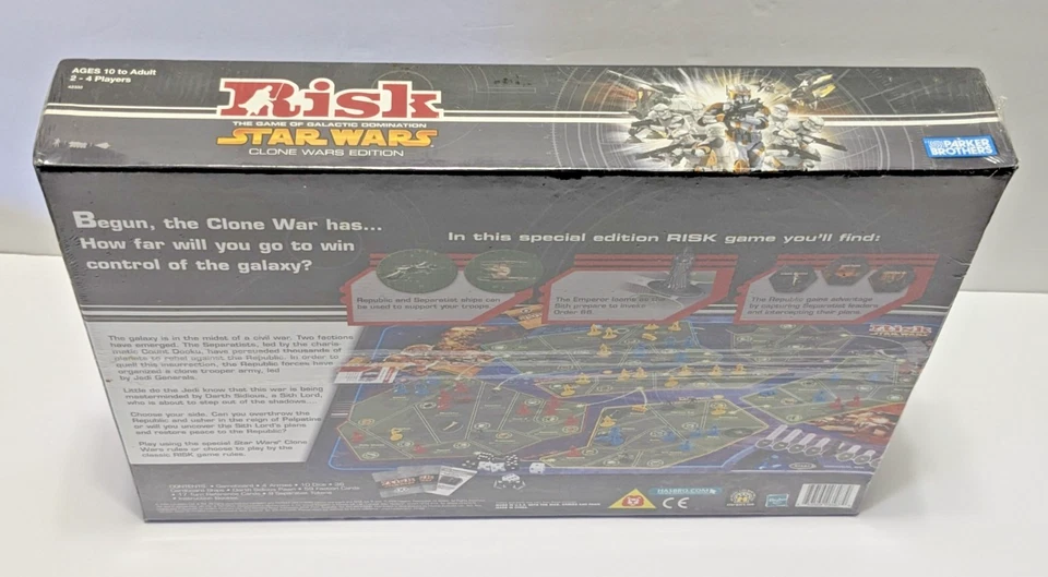 Risk STAR WARS Clone Wars Collectors Edition Board Game Factory Sealed 2005 - Image 3 of 4