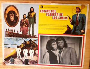 ESCAPE FROM THE PLANET OF THE APES MEXICAN LOBBY CARD 1971 Original vintage