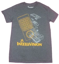 Intellivision Mens T-Shirt- Controller & System Lined Schematics Image
