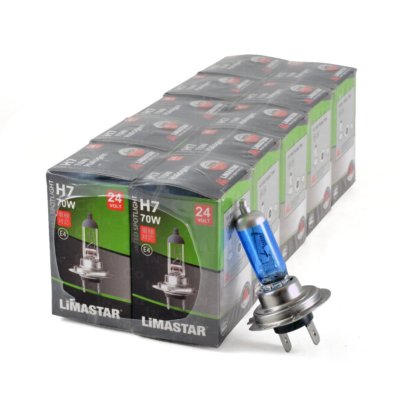 10 x H7 24V 70W Xenon White Halogen Headlight Bulbs 6000k HGV Truck