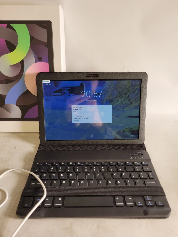 Japanese Android Tablet w/ Keyboard Folio Black 5G Volte - P30 Tablet - Image 2 of 4