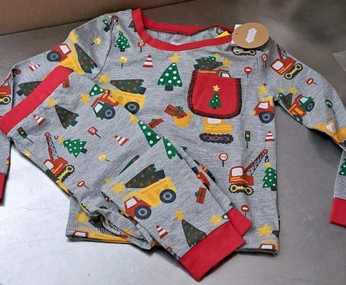 Mudpie Brand Kids Christmas Pajamas Blue Sz. 3T NWT Cute!