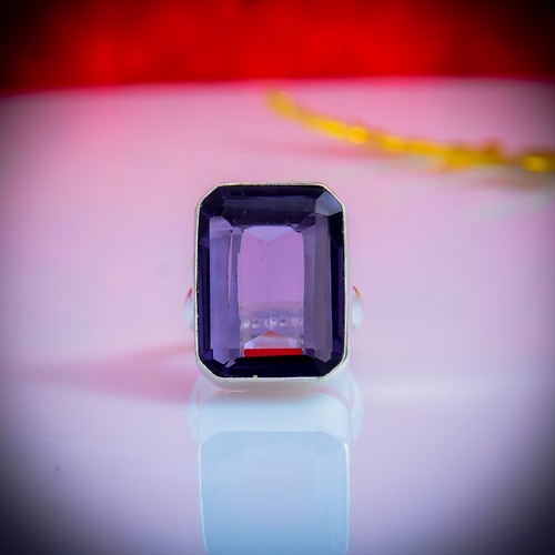Alluring African Amethyst Gemstone 925 Sterling Silver Ring All Size - Picture 1 of 5