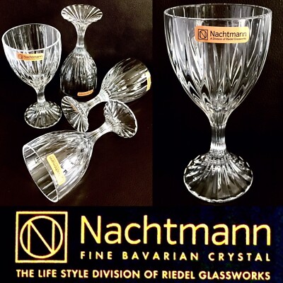 4er Set hervorragende bayerische/deutsche Nactmann ''''Prestige'''' Kristallweinbecher