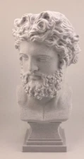 GREEK SCULPTURE ZEUS 7.9 INCH/200 MM, MUSEUM REPRODUCTION