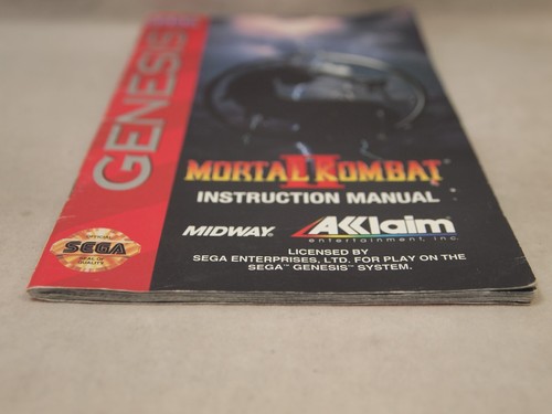 Mortal Kombat II (SEGA Genesis) Authentic MANUAL ONLY - Picture 5 of 6