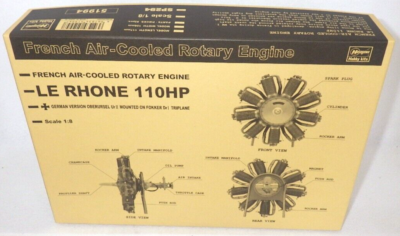 French Air-Cooled Rotary Engine Le Rhone 110HP Limited Edition