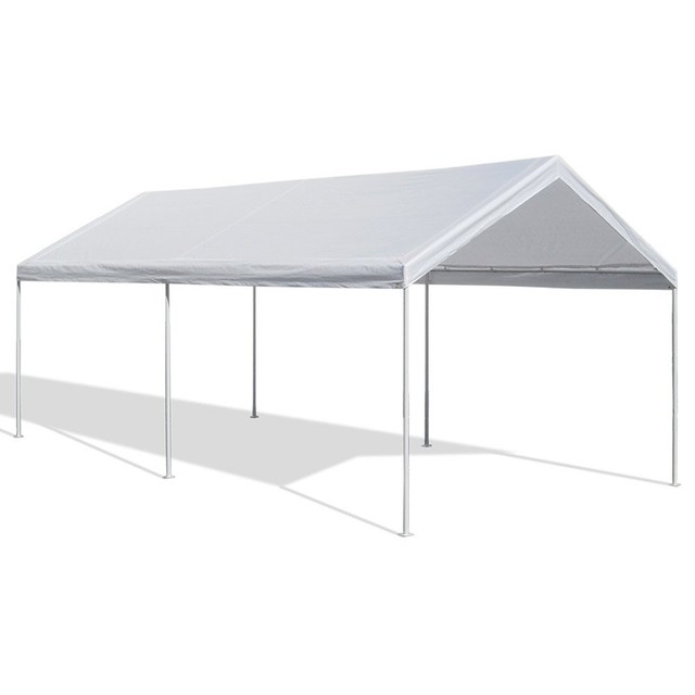 10 X 20 Caravan Canopy Domain Carport White Portable Garage Tent