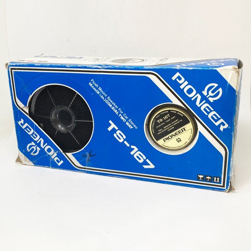 Altavoces coaxiales bidireccionales para coche Pioneer TS-167 16 cm montaje empotrado años 70