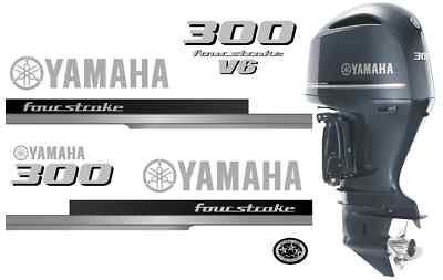 Yamaha 300hp V6 Four Stroke Outboard / Set Decal / Stickers kit
