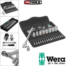 Wera Ratchet Socket Set 28 Piece 8100 SA 8 1/4" Drive Metric Zyklop 05004018001
