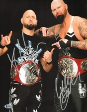 Luke Gallows Karl Anderson Signed WWE 11x14 Photo BAS Beckett COA Bullet Club 2