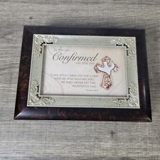 Cottage Garden Confirmation Photo Frame Music Box