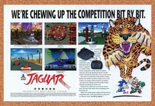 1992 Atari Jaguar Console Original Advertisement / Retro Wall Art v1