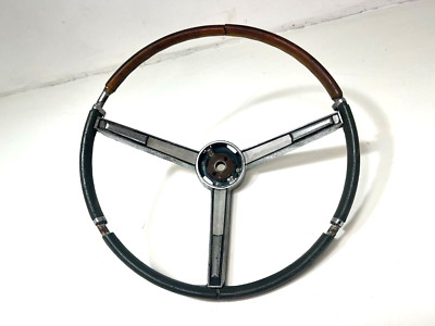 1967 Chevy Chevelle Malibu Blue Factory Steering Wheel & Horn Bar & Cap GM OEM