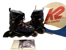 K2 Flight 76 Womens Sz 7.5 Rollerblades Inline Skates 78a Hyper Wheels Softboot