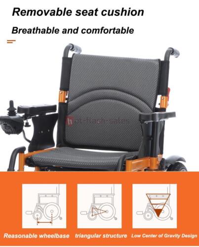 Travel Folding 500W Electric Wheelchair, All Terrain Heavy Duty Power Scooter - Picture 5 of 17