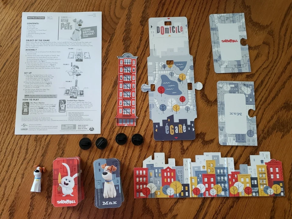 THE SECRET LIFE OF PETS ''HOME BEFORE DINNER'' GAME SET- COMPLETE - Image 3 of 3