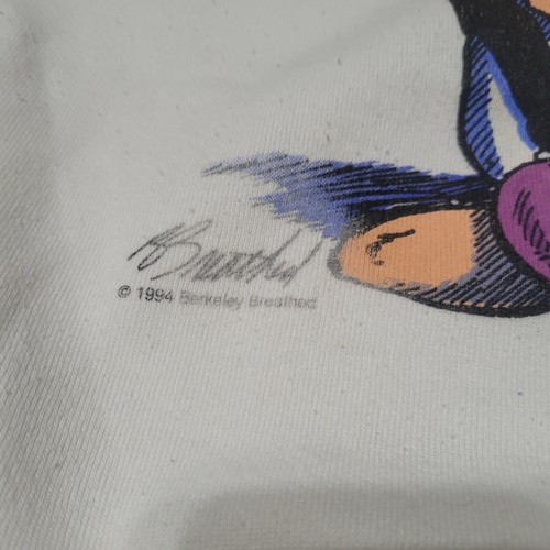 Vintage 1994 Berkeley Breathed Opus Crewneck Sweater On Jerzees Tag Size Men's M - Picture 3 of 10