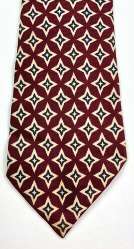 Vintage Arrow Necktie Tie Mens BOLD red Atomic Sta