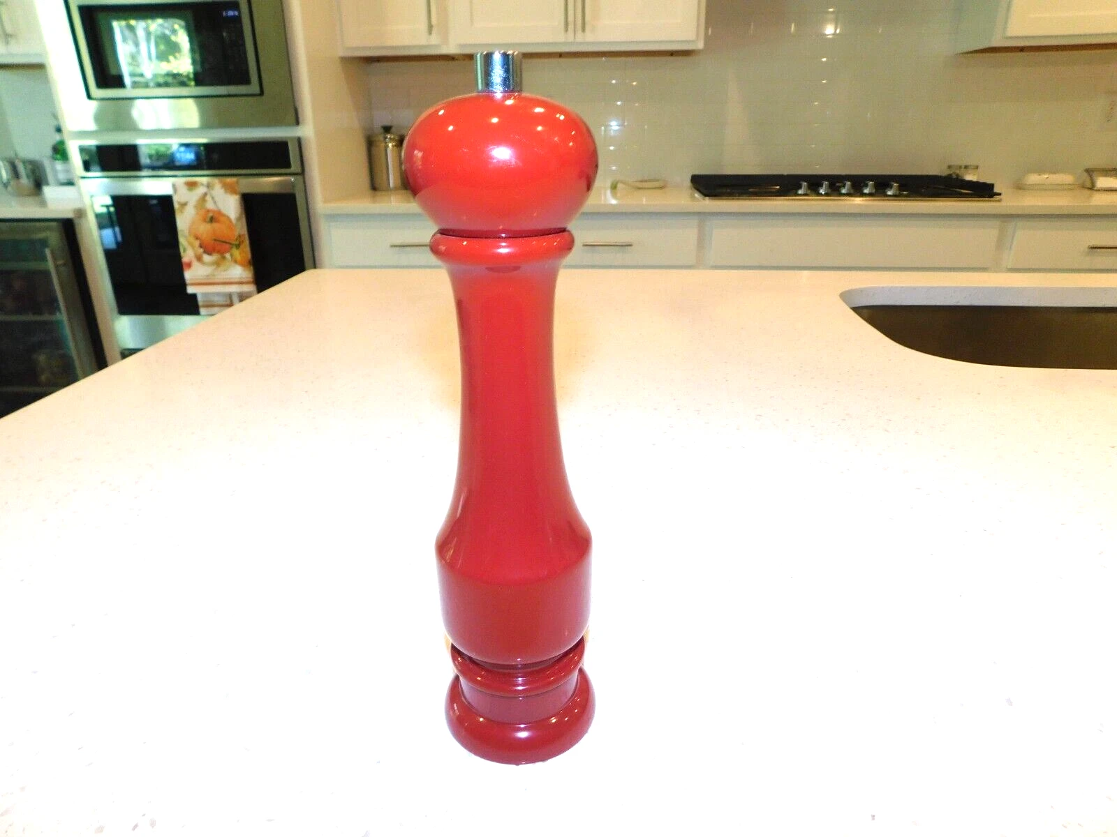 Williams Sonoma Salt Mill Red Lacquer 9.5" Made In Italy NWT