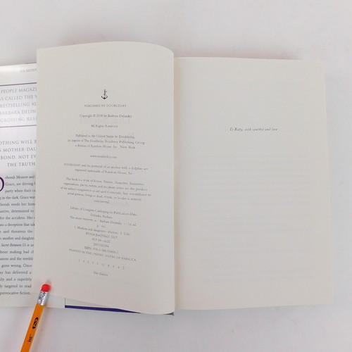 Barbara Delinsky books, Lot 2 Secret Between Us, While My Sister Sleeps, 1st/1st - Picture 11 of 12