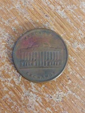 1837 US Hard Times WALL STREET MERCHANT'S EXCHANGE Token Coin Tontine