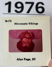ALAN PAGE 1976 NFL FOOTBALL TV MEDIA MINNESOTA VIKINGS