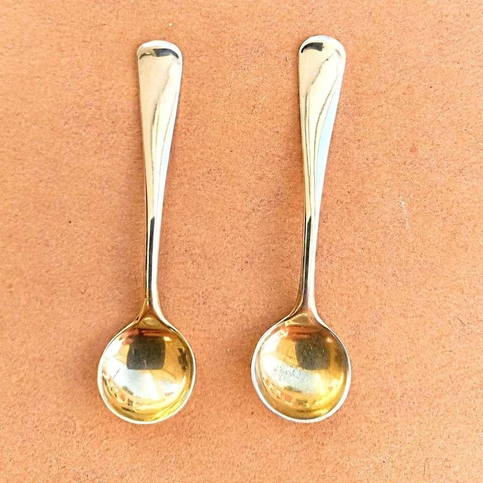 ONE Gorham H205 Sterling Silver Salt Spoon. No Mono, Gilt Goldwashed Bowl 1 LEFT - Image 2 of 4